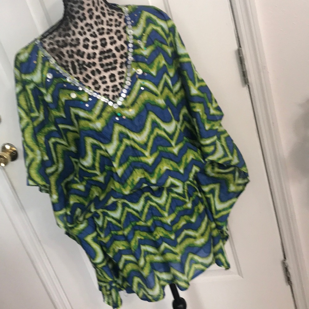 Green & Blue Tunic 💕.   OS